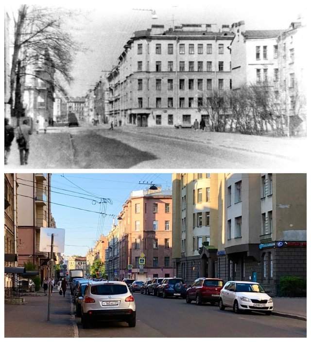Дегтярная улица.1988 и 2020 год.