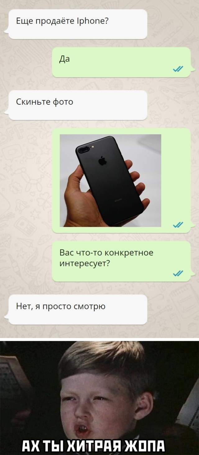 Переписка с продавцом iPhone