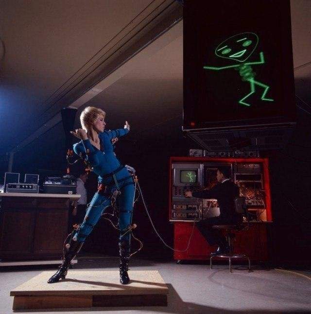 Съемка анимаци, методом Motion capture (захват движения), 1969 год, Лос–Анжелес.
