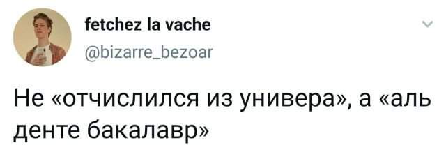 твит про бакалавра