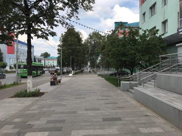 Центральная улица Альметьевска — пример одного из лучших благоустройств в России