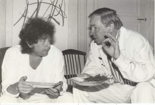 Боб Дилан и Андрей Вознесенский, июль 1985 год, Переделкино