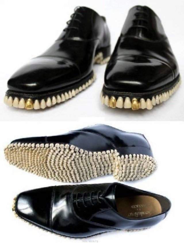 Туфли из зубов