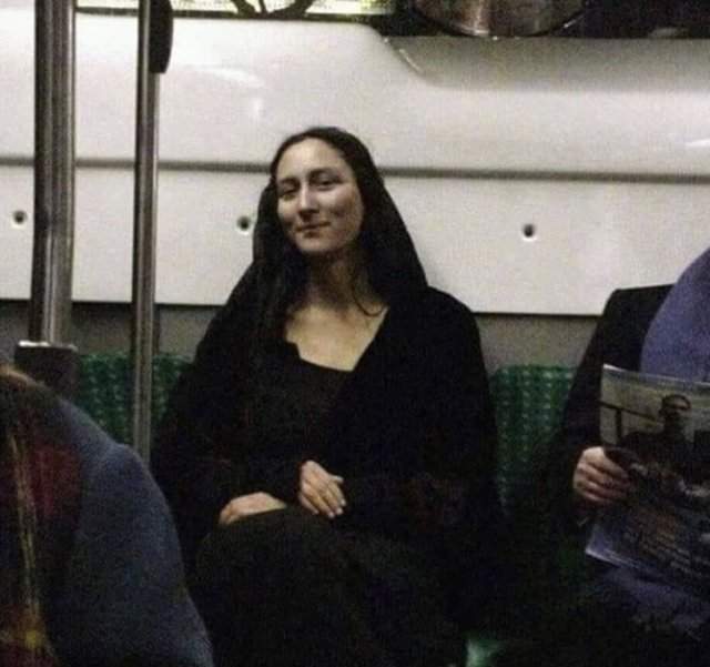 Мона Лиза в метро