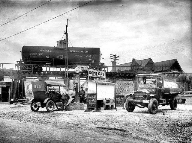 Заправочная станция, Нью-Йорк, 1921 год