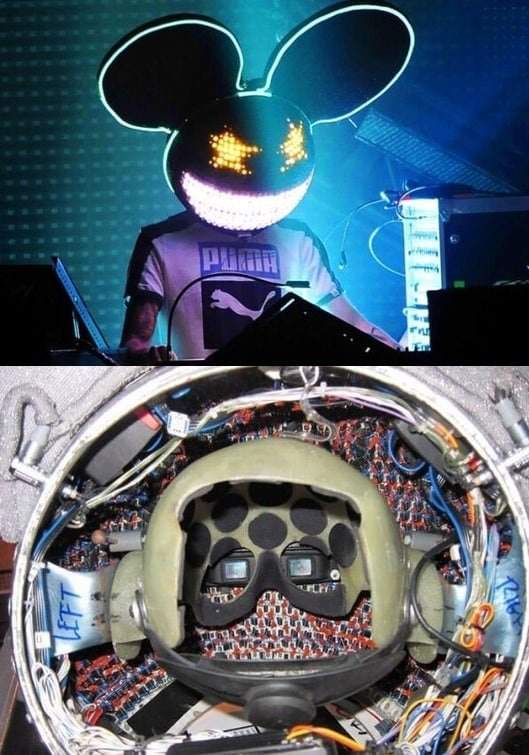 Шлем исполнителя Deadmau5 и его устройство