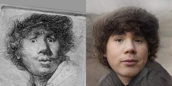 Еще один эксперимент с автопортретом Рембрандта