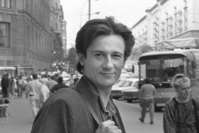 Актер Олег Меньшиков, 1992 год, Москва