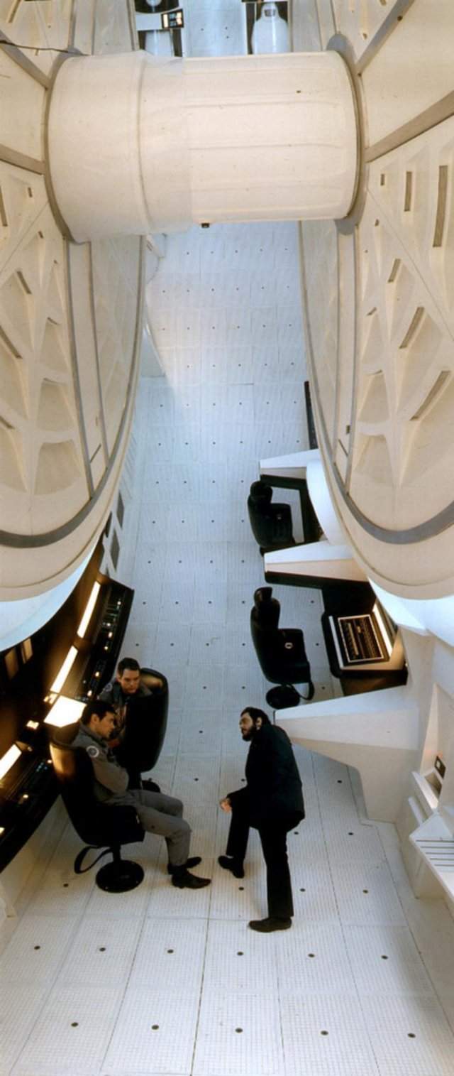 Во время схемок «Космическая одиссея 2001 года», ок. 1966 г., Великобритания