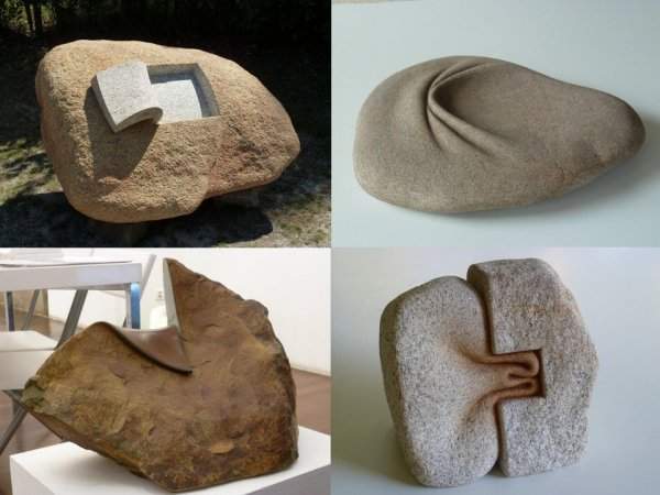 Каменные скульптуры, созданные Хосе Мануэлем Лопесом Кастро