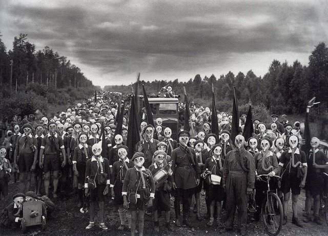 Подготовка юных пионеров, СССР, 1937 год.