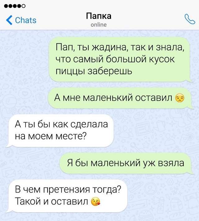 переписка про пиццу переписка про пиццу