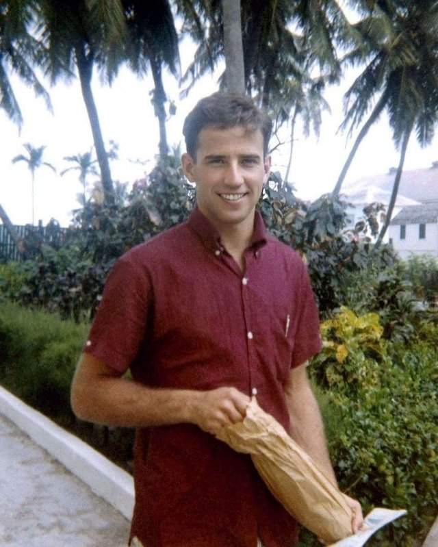 Новый президент США Джо Байден в молодости, 1960-е годы.