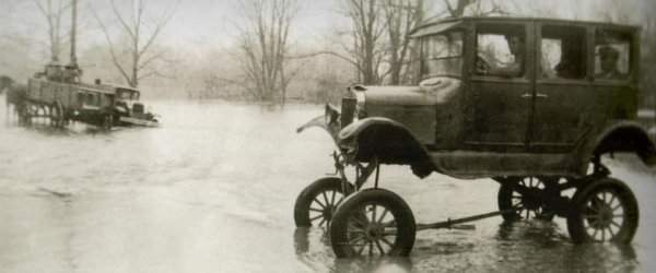 Ford Model T с дополнительным комплектом для высокого уровня воды