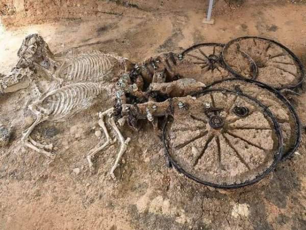 2000-летняя фракийская колесница