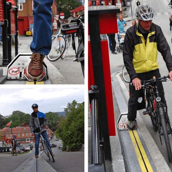 Эскалаторы для велосипедистов в Норвегии
