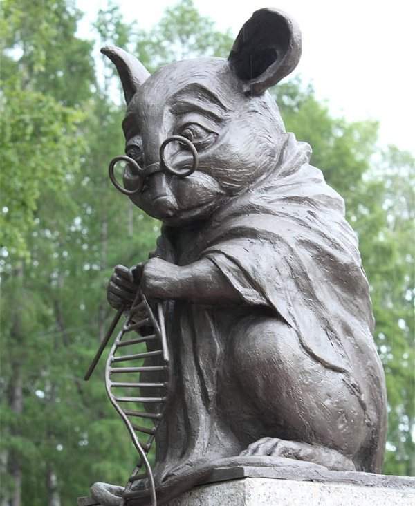 Памятник лабораторной мыши, Новосибирский академгородок