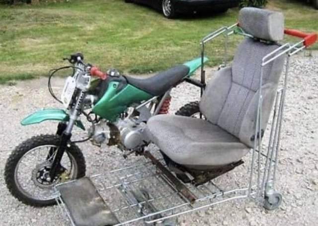 Самодельная коляска для мотоцикла