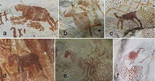 Древние рисунки вымерших животных