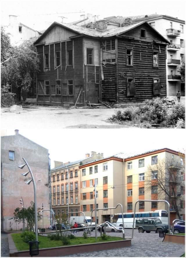 Улица Моисеенко, дом 15-171988 и 2020 год