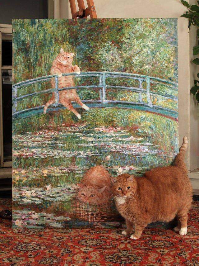 Кот на рисунке