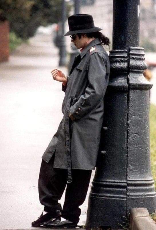 Майкл Джексон в Москве во время его первого визита в Россию, 1993 год.