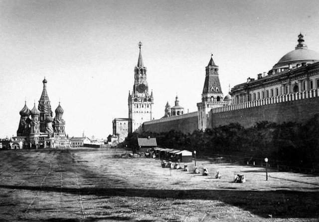 Первая фотография Красной Площади. Москва 1856