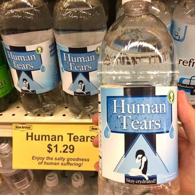 Вода Человеческие слезы