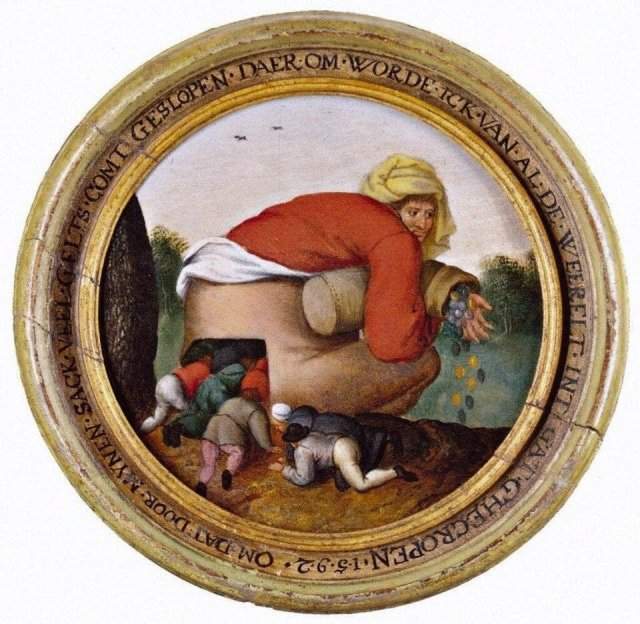 Питер Брейгель Младший «Льстецы», 1592 год.