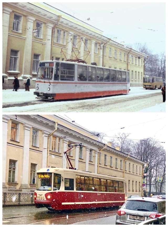 Садовая улица.1978 и 2020 год.