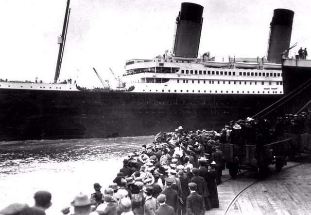 Отправление Титаника в его первый и последний рейс, Саутгемптон, 1912 год.