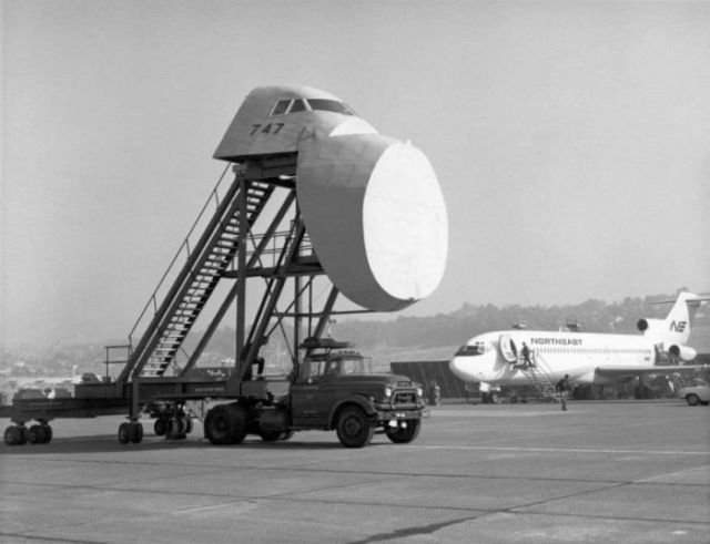 Тренажер рулежки самолетом Boeing 747, 1970–е годы, США