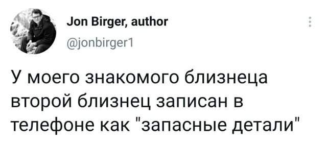 твит про близнеца