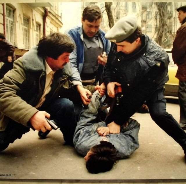 Арест рэкетиров в Киеве в начале 90-х