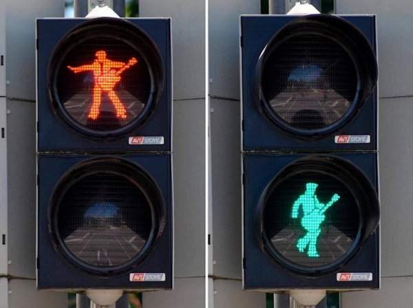 Немцы очень креативно подходят к созданию светофоров