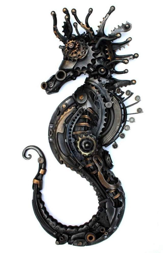 Алан Уильямс - скульптор по металлу, создающие настоящие шедевры из металлолома