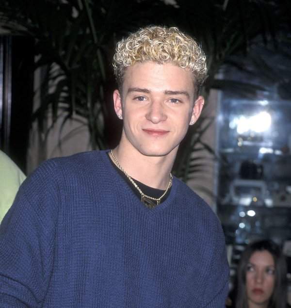 Джастин Тимберлейк со своими знаменитыми «макаронами на голове»