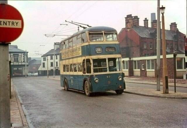 Двухэтажный троллейбус, Великобритания, 1966 год.