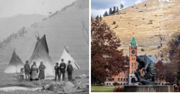 Университет штата Монтана, США, и то, что было на его месте около 150 лет назад