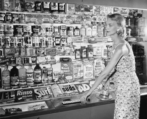 Супермаркет-автомат, Нью-Йорк, 1956 год
