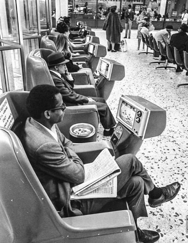 «Телекресла» на вокзале в Лос-Анджелесе в 1969 году.