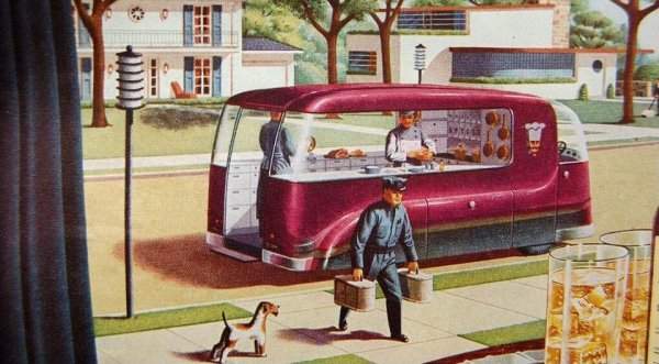 Как в 1940-х годах представляли доставку еды в будущем