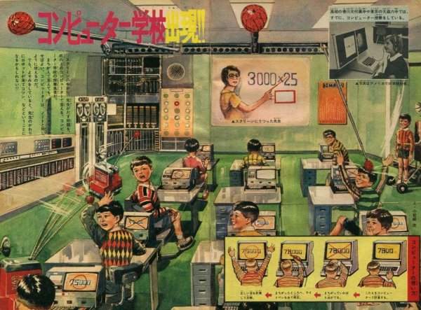 Как в Японии в 1969 году представляли школьные классы будущего