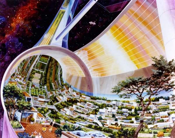 Как в 1970-х годах НАСА представляло космические колонии будущего