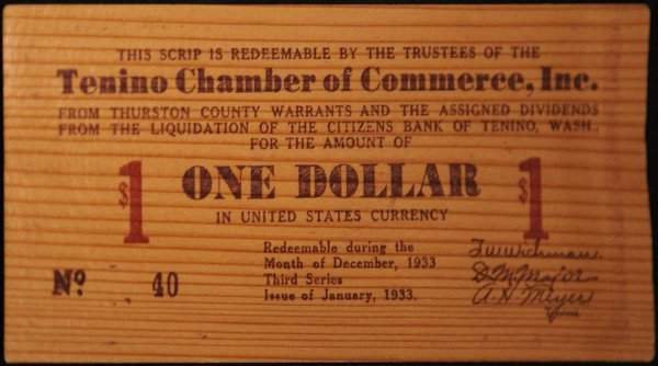 Один деревянный доллар