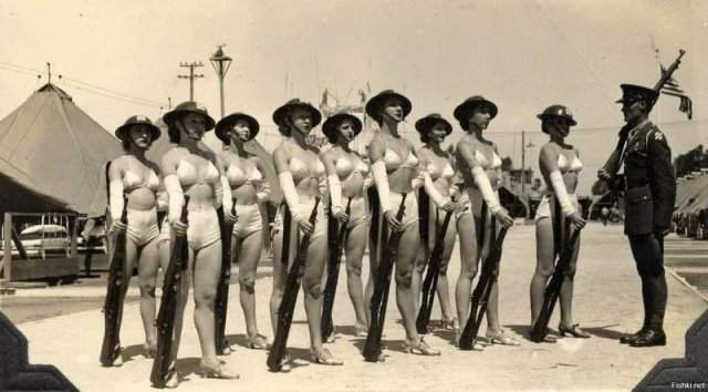 Довоенная группа «поддержки» войск. 3-я пехотная дивизия. Гавайи. США. 1933 года.