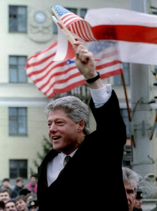 Билл Клинтон в Минске. 1994 год