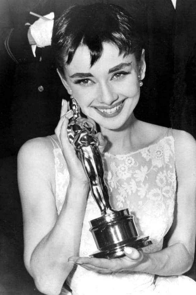 Одри Хепбёрн - лучшая актриса, фильм «Римские каникулы», 1954 г.
