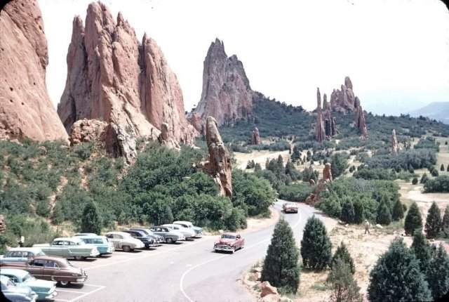 Ландшафтный парк Сад Богов (Garden of the Gods), штат Колорадо, 1950-е.