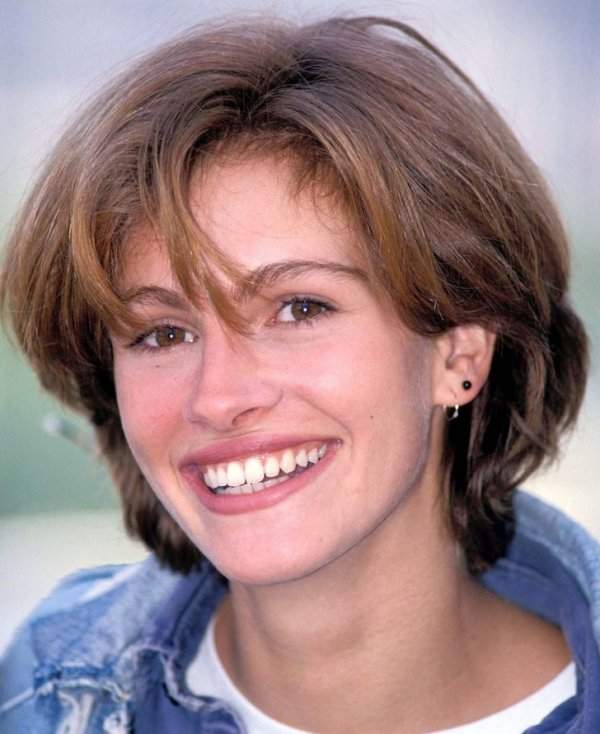 Джулия Робертс на кинофестивале во Франции. 1990 год